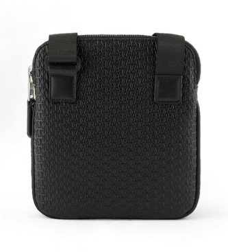 Armani Exchange Sac  bandoulire grav d'un logo, noir