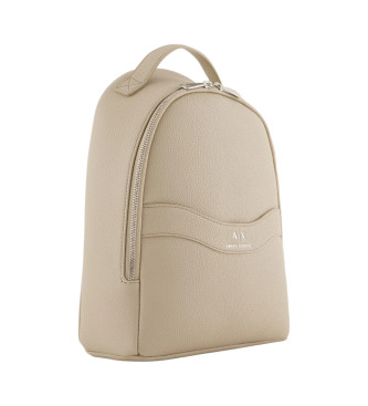 Armani Exchange Mochila redonda beige