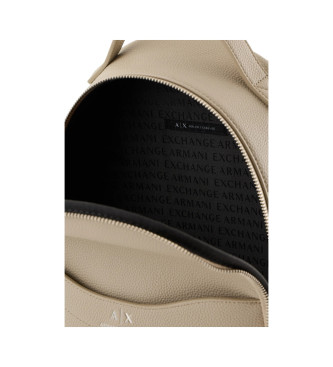 Armani Exchange Round beige backpack