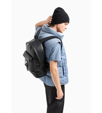 Armani Exchange ASV Logo-Rucksack Schwarz