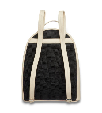 Armani Exchange Mochila com linhas suaves em bege