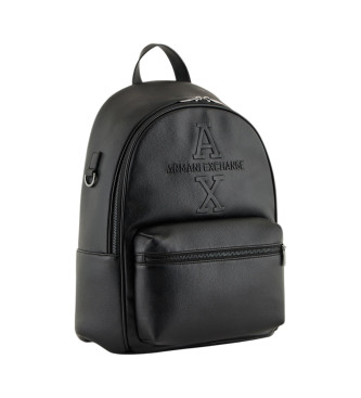 Armani Exchange Logo Backpack Black