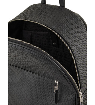 Armani Exchange Mochila com logtipo preto