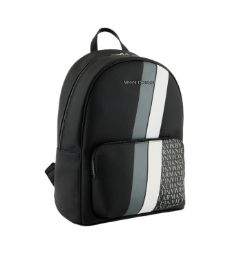 Armani Exchange Mochila com logtipo preto