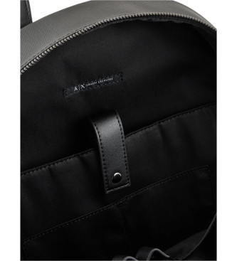 Armani Exchange Logo backpack black