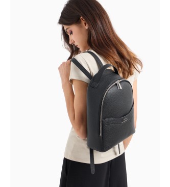 Armani Exchange Round Backpack Black