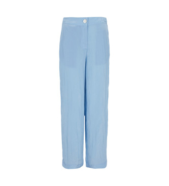 Armani Exchange Pantaln de talle medio azul