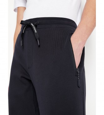 Armani Exchange Navy fleece trousers