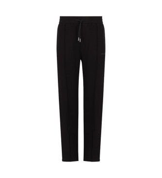 Armani Exchange Pantaloni jogger ASV in spugna di cotone nero