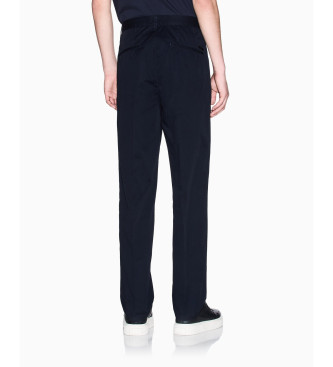 Armani Exchange Gerade Twill-Hose navy