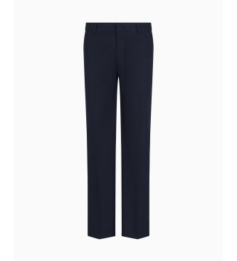 Armani Exchange Gerade Twill-Hose navy