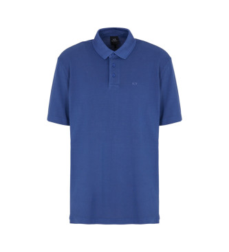 Armani Exchange Blauwe katoenen polo