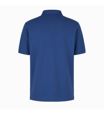 Armani Exchange Blue cotton polo shirt