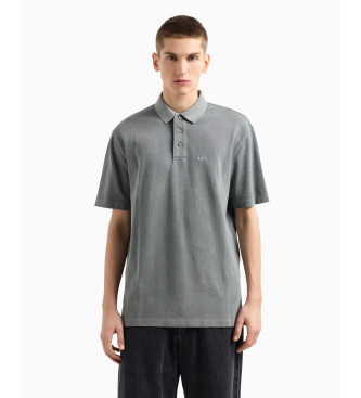 Armani Exchange Polo en coton gris