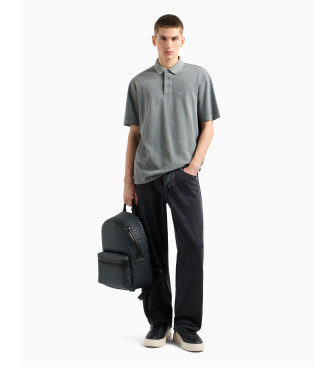 Armani Exchange Polo en coton gris