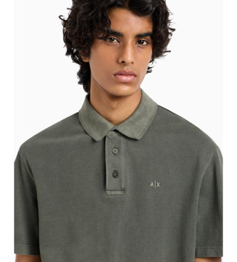 Armani Exchange Grey cotton polo shirt
