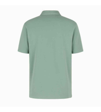 Armani Exchange Green cotton polo shirt