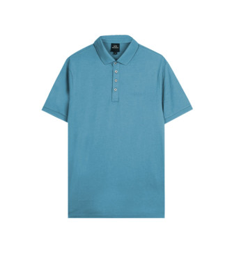 Armani Exchange Niebieska casualowa koszulka polo