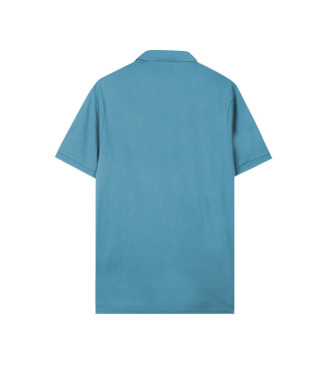 Armani Exchange Blue casual polo shirt