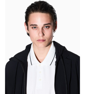 Armani Exchange White cotton polo shirt