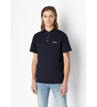 Armani Exchange Navy cotton polo shirt