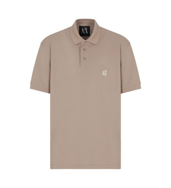 Armani Exchange Polo en coton marron