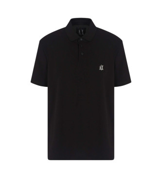 Armani Exchange Polo en coton noir