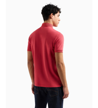 Armani Exchange Rotes Poloshirt aus Baumwolle