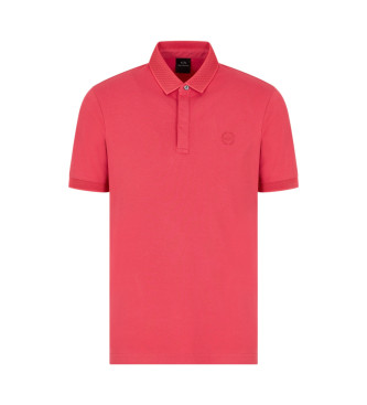 Armani Exchange Rotes Poloshirt aus Baumwolle