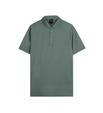 Armani Exchange Green cotton polo shirt