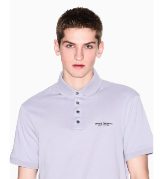 Armani Exchange Milan lilac polo shirt