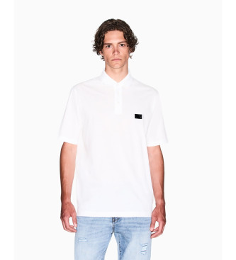Armani Exchange Witte polo met korte mouwen