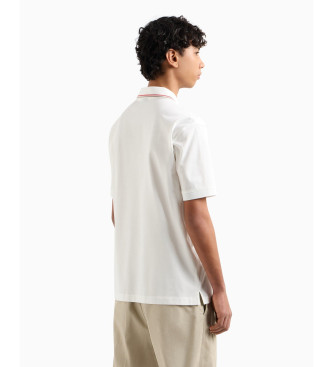 Armani Exchange Plo branco mercerizado