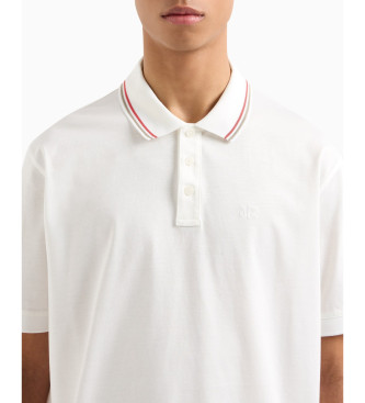 Armani Exchange Plo branco mercerizado