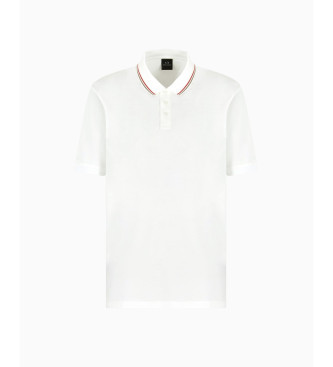 Armani Exchange Plo branco mercerizado