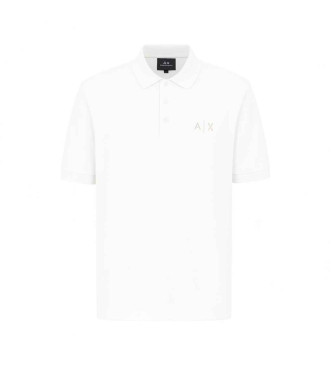 Armani Exchange Polo Piqu Logo blanc
