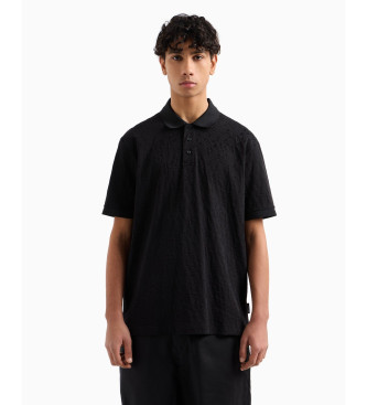 Armani Exchange Polo de manga corta negro