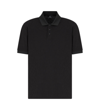Armani Exchange Polo de manga corta negro
