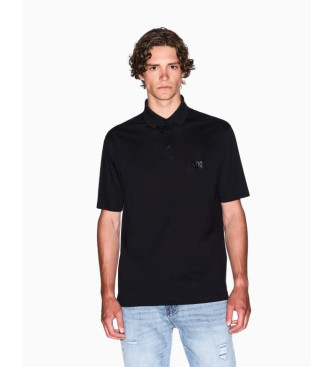 Armani Exchange Polo de manga corta negro