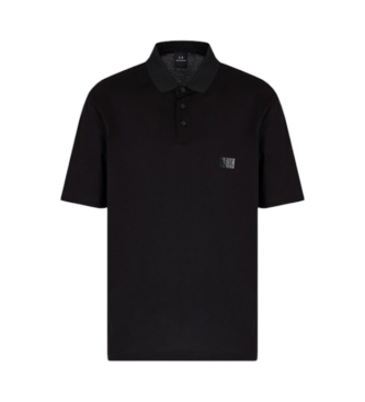 Armani Exchange Polo de manga corta negro
