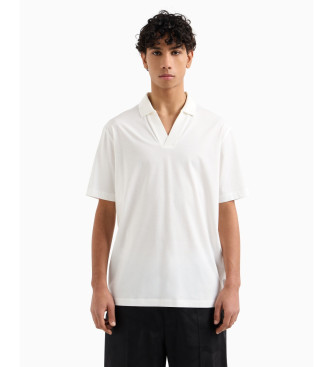 Armani Exchange Polo cuello V blanco
