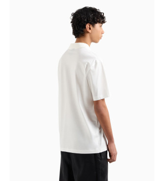 Armani Exchange Polo cuello V blanco