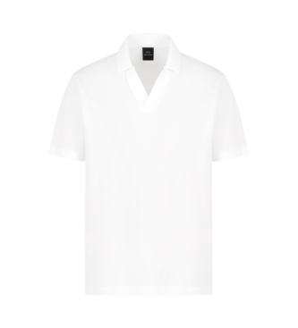 Armani Exchange Polo cuello V blanco