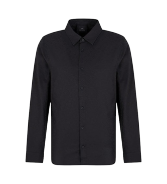 Armani Exchange Srajca z dolgimi rokavi črna