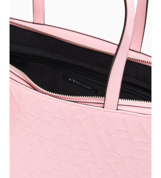 Armani Exchange Bolso tote rosa
