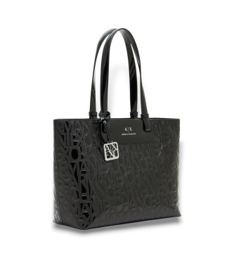 A|X Armani Exchange Zwarte boodschappentas