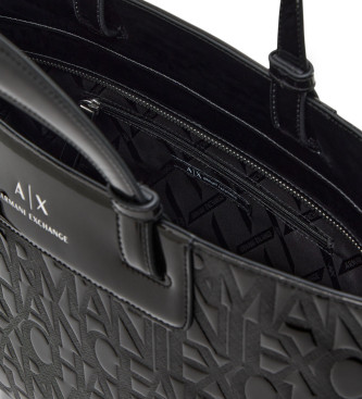 A|X Armani Exchange Zwarte boodschappentas