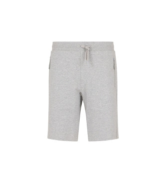 Armani Exchange Short gris en tissu ponge