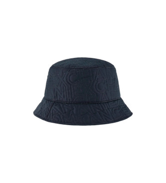 Armani Exchange Modri klobuk Cloche