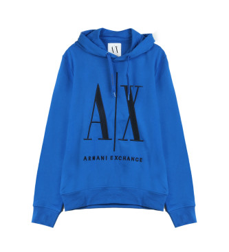 Armani Exchange Felpa con ascia blu